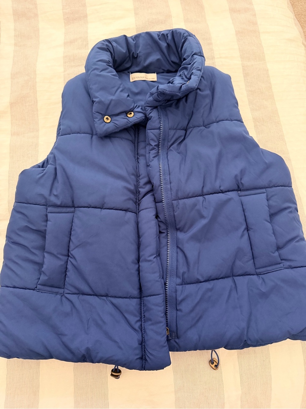 Women’s Puffer Vest - Navy/royalish Blue